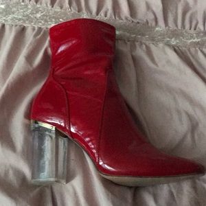 Red Patent Leather bootie